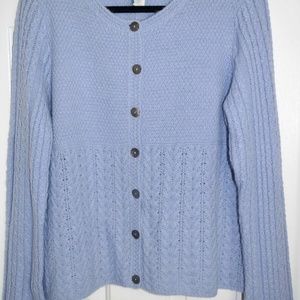 Sundance Light Blue Cardigan Sweater
